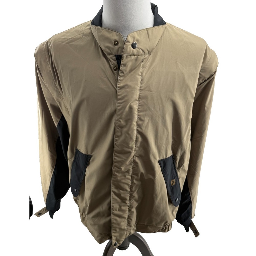 FootJoy DryJoys Golf Waterproof Convertible Sleeves Windbreaker‎ Mens Jacket L